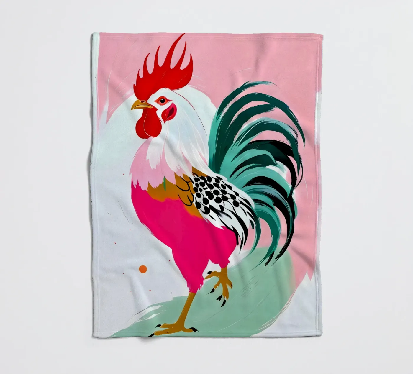 Rooster fleecedeken van 83oranges.com
