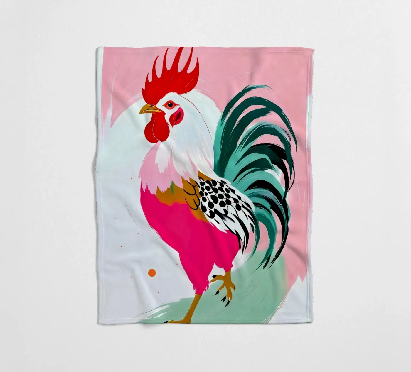 Rooster fleecedeken van 83oranges.com