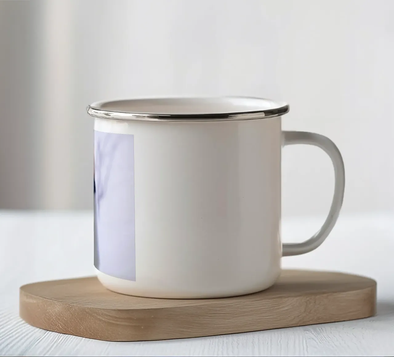 Piccolo gattino tazza in smalto da Teresa André