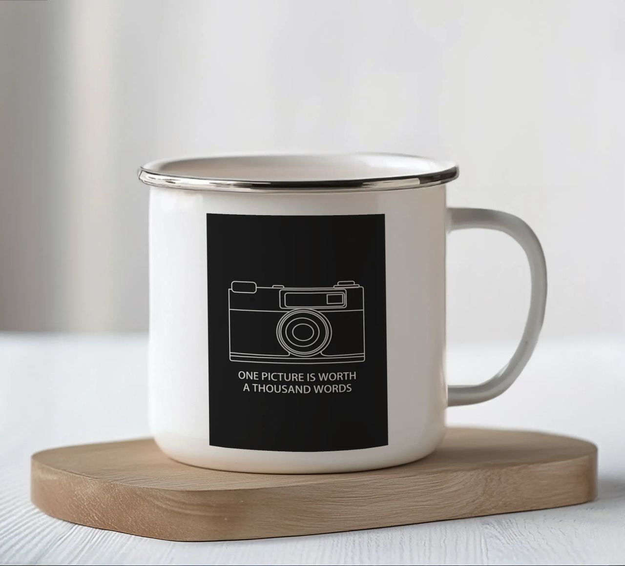 un'immagine tazza in smalto da Book