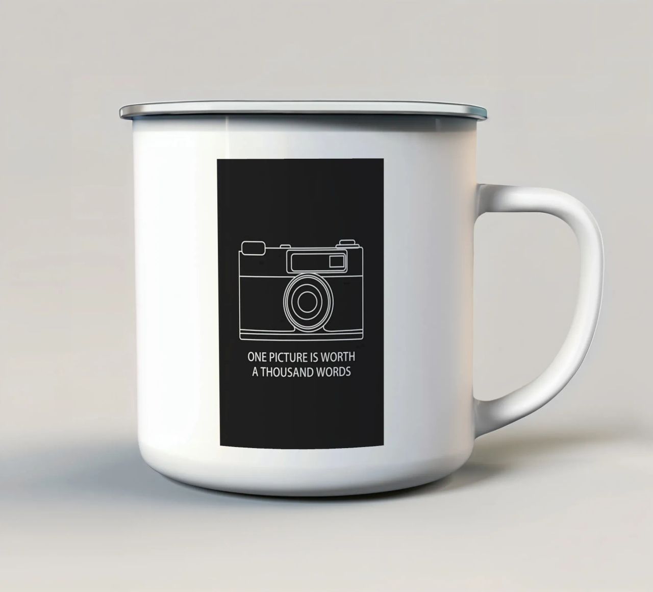 un'immagine tazza in smalto da Book