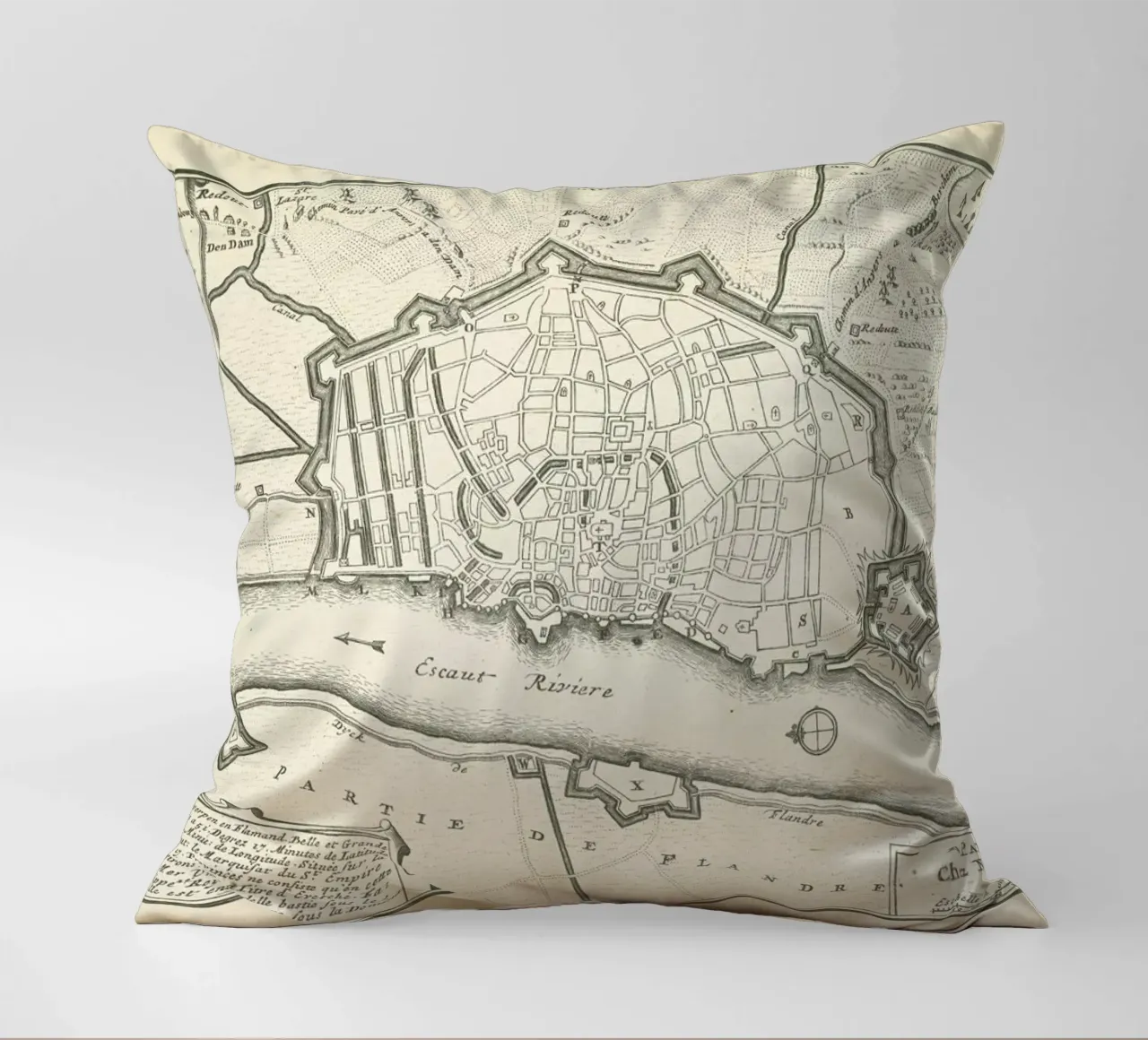 Antwerp,  Belgium, 1726 cuscino da Artokoloro Quint Lox Ltd