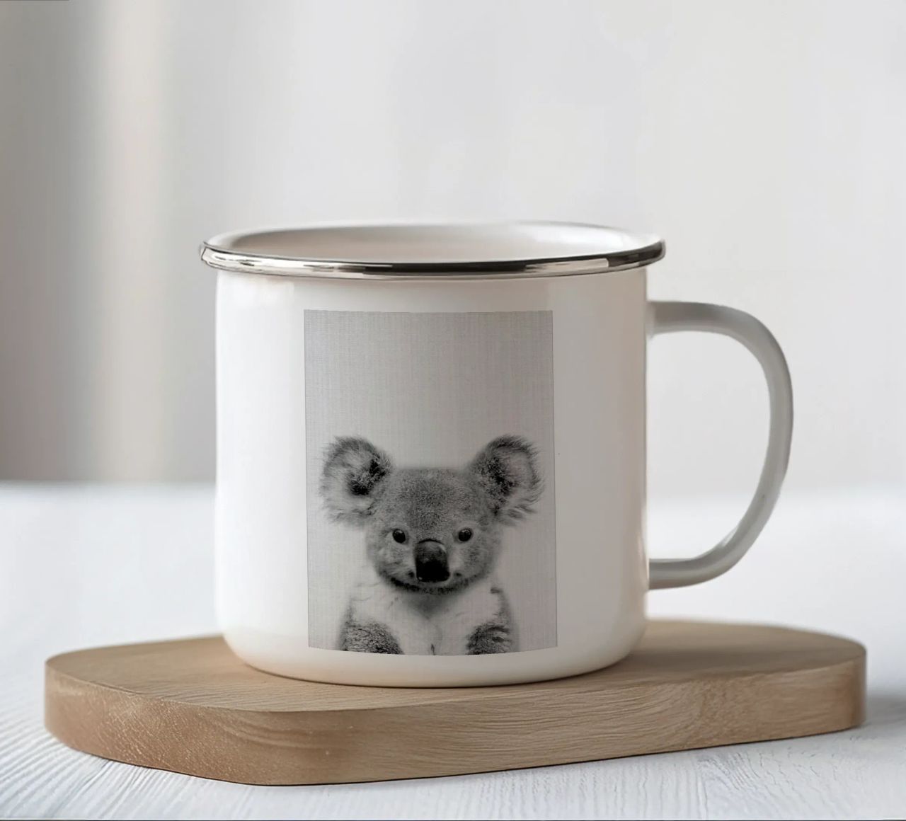 Print 67 tazza in smalto da Lila x Lola