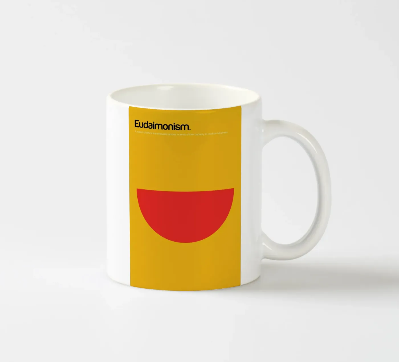 Eudaimonism ceramic mug by Genís Carreras