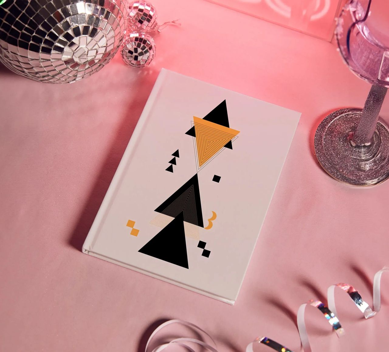 triangle shape abstract notebook by Yeadon