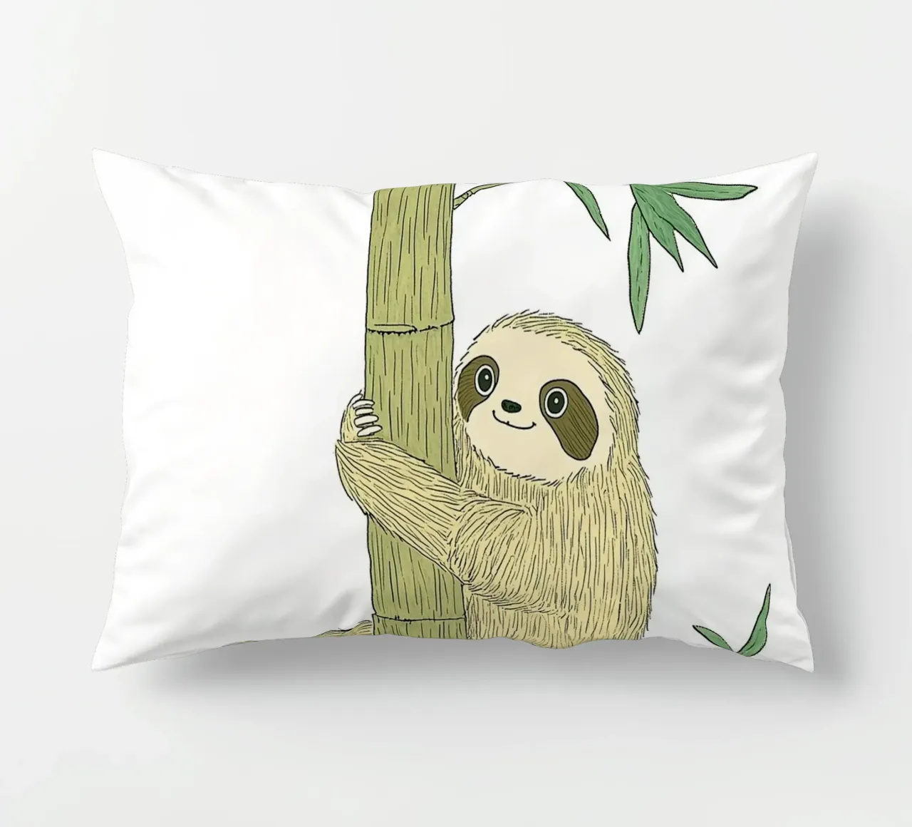 "Take it Sloth" Cute Funny Animal & Nature Forest Jungle art cuscino da Kaji
