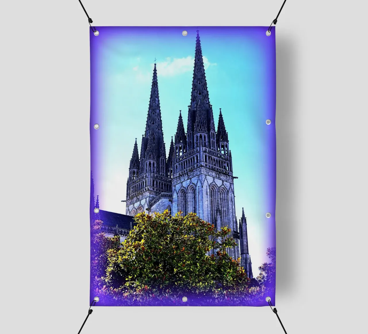 FAA252 QUIMPER CATTEDRALE SAINT CORENTIN. telo in pvc da Thierry vobmann photography