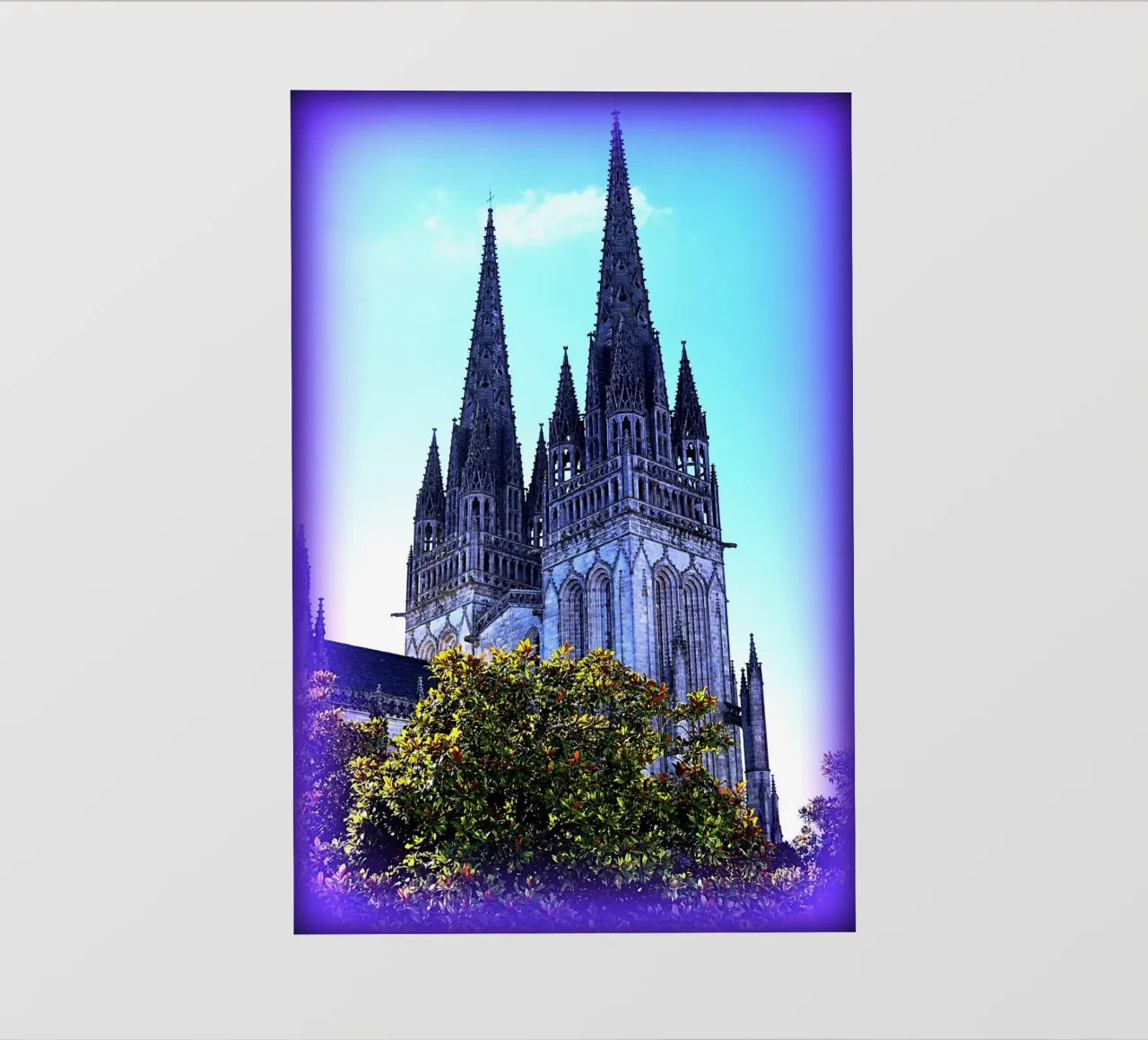FAA252 QUIMPER CATTEDRALE SAINT CORENTIN. telo in pvc da Thierry vobmann photography