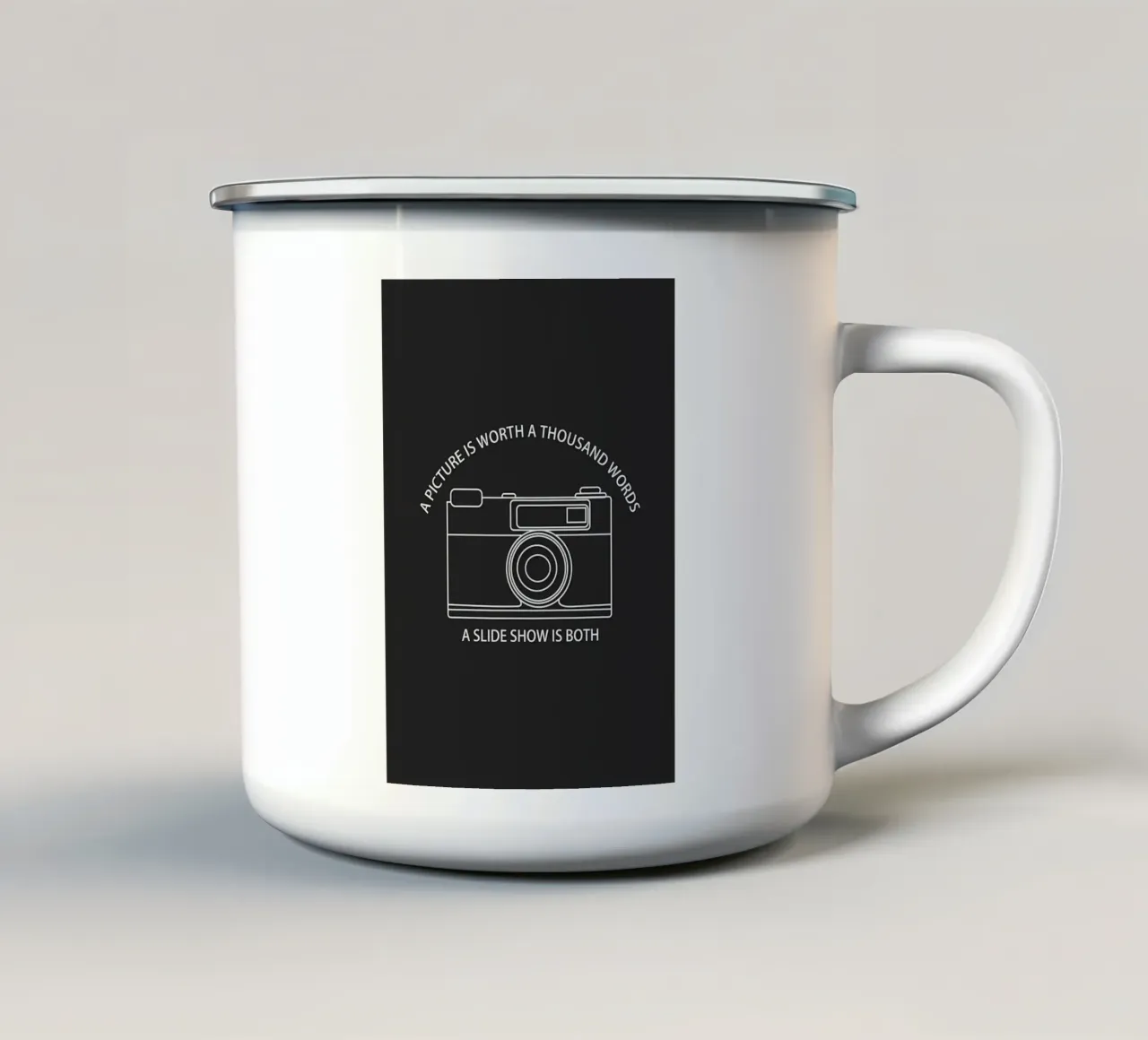 un'immagine tazza in smalto da Book
