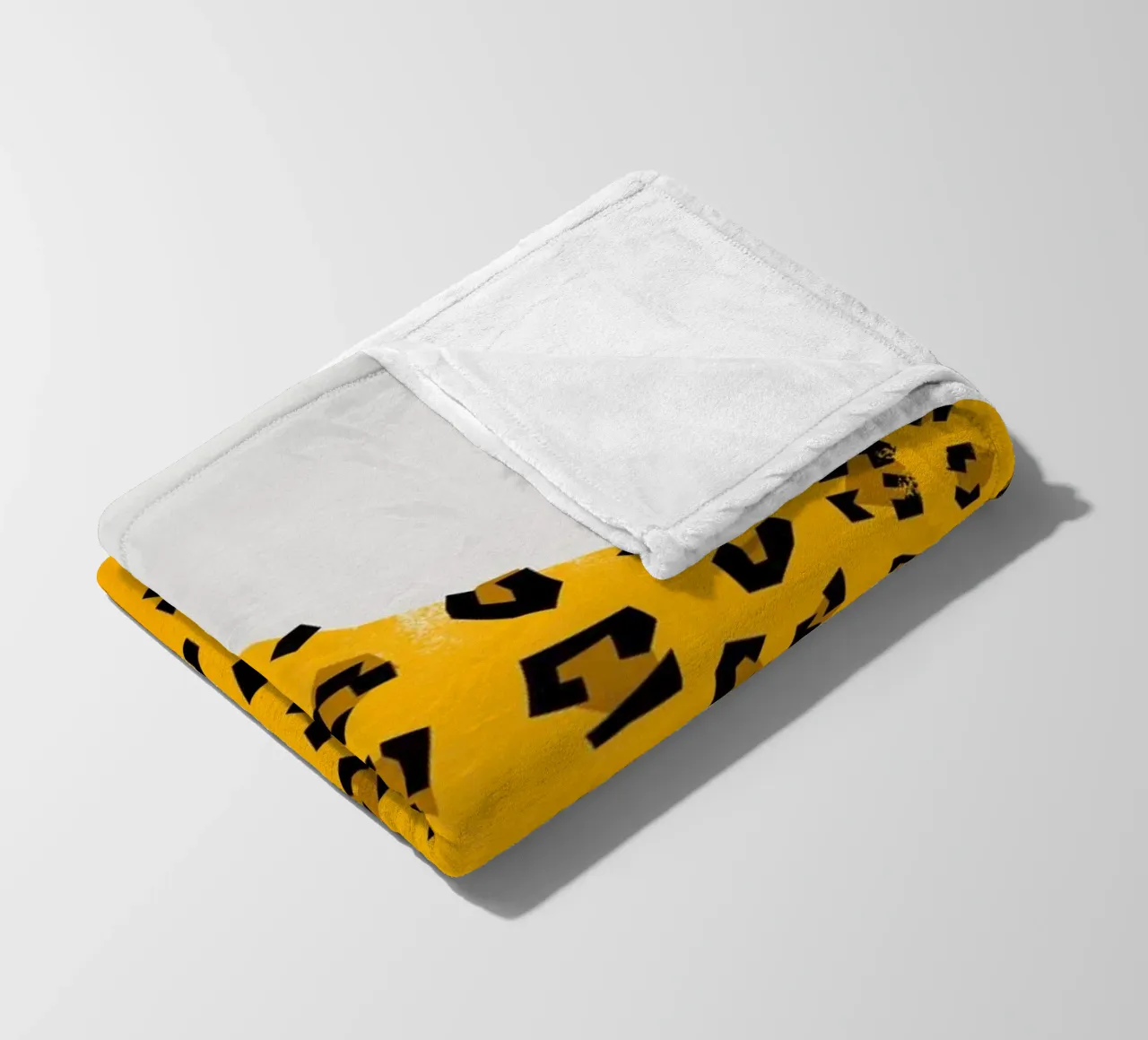 Leopard Lounging fleece blanket by Fox & Velvet