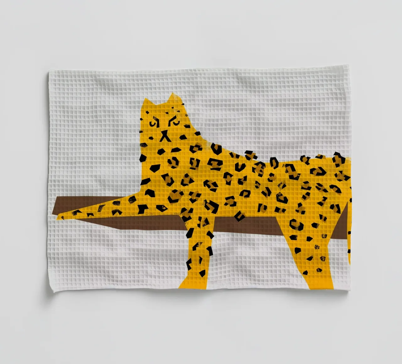 Leopard se prélassant torchon de Fox & Velvet