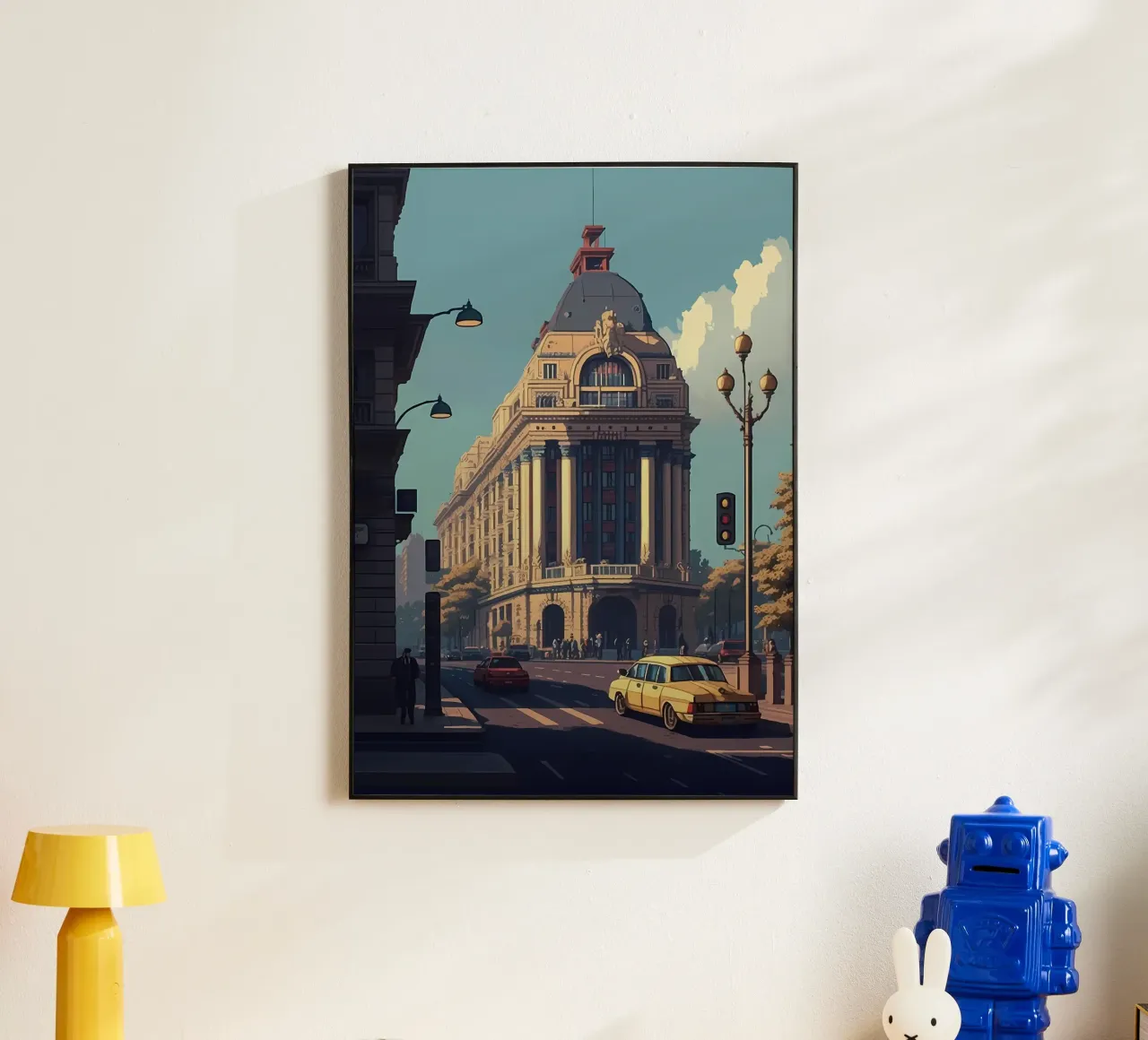 Bucarest 02 Pixel Art alluminio dibond da Bernotas