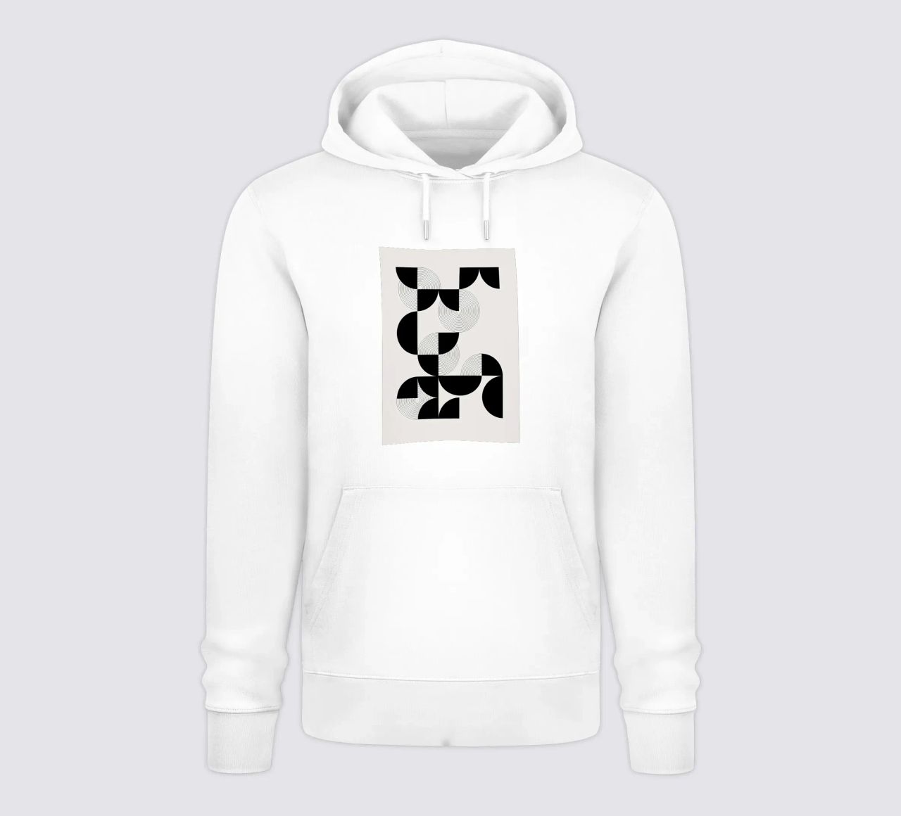 grafico geometrico felpa con cappuccio da Yeadon