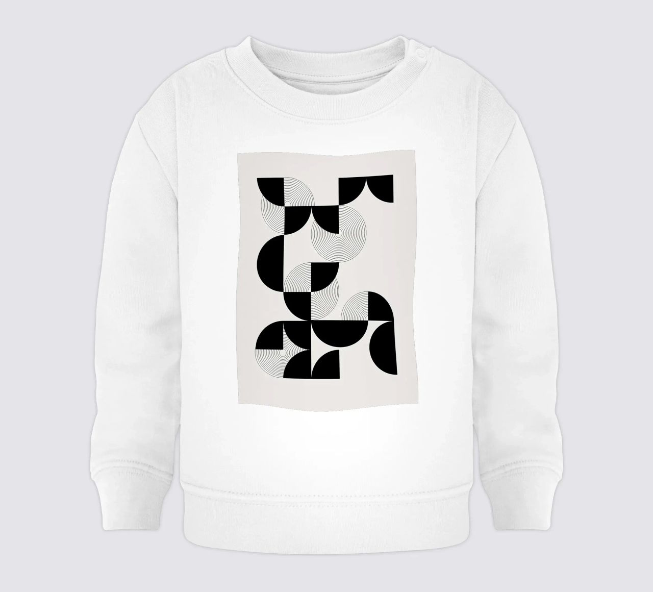 grafico geometrico felpa neonato da Yeadon