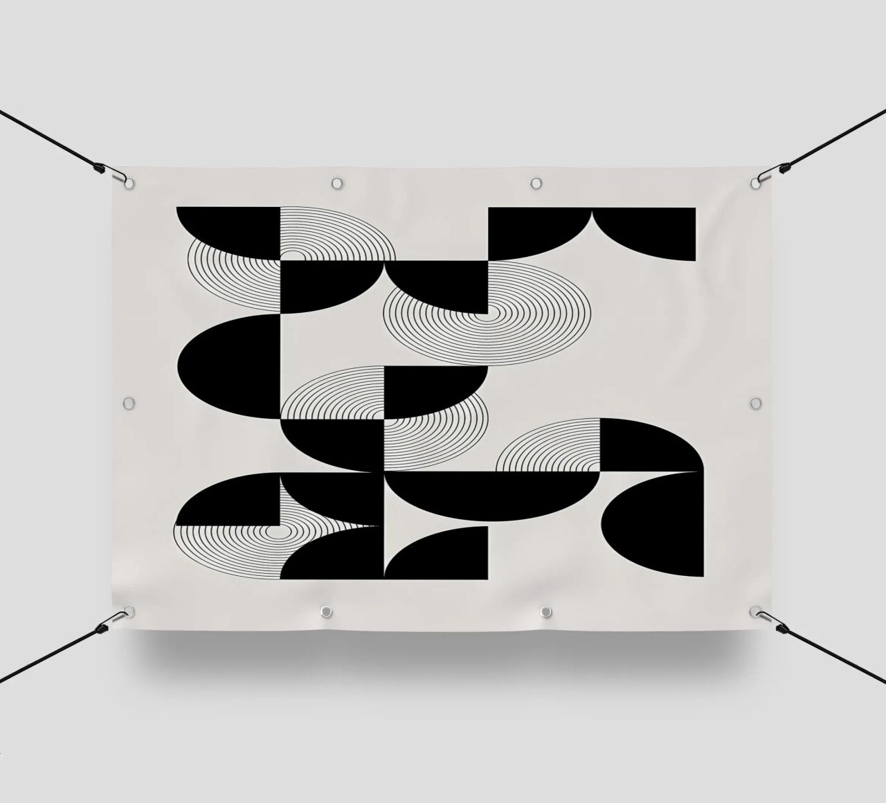 grafico geometrico telo in pvc da Yeadon