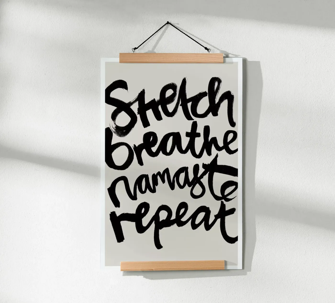 Repeat Black poster van Klaus with K