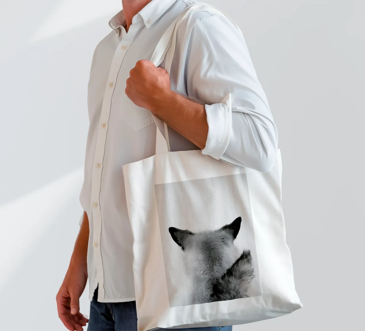 Print 293 borsa in juta da Lila x Lola