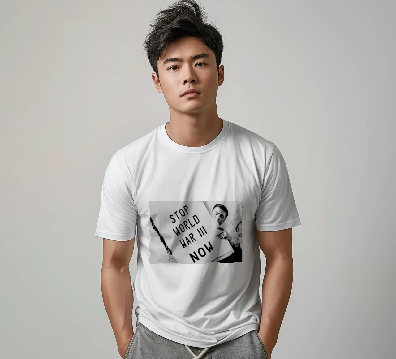 Cassius Clay/Muhammad Ali participates in anti-war demonstration t-shirt da Gallery Print and Art Limited