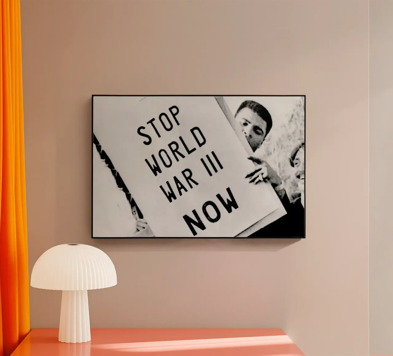 Cassius Clay/Muhammad Ali participates in anti-war demonstration plexiglass da Gallery Print and Art Limited
