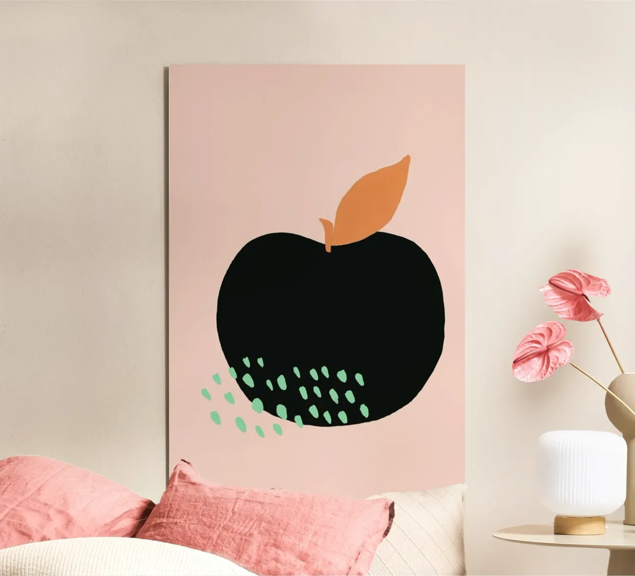 Joyful Fruits - Apple alluminio dibond da Atelier Mave