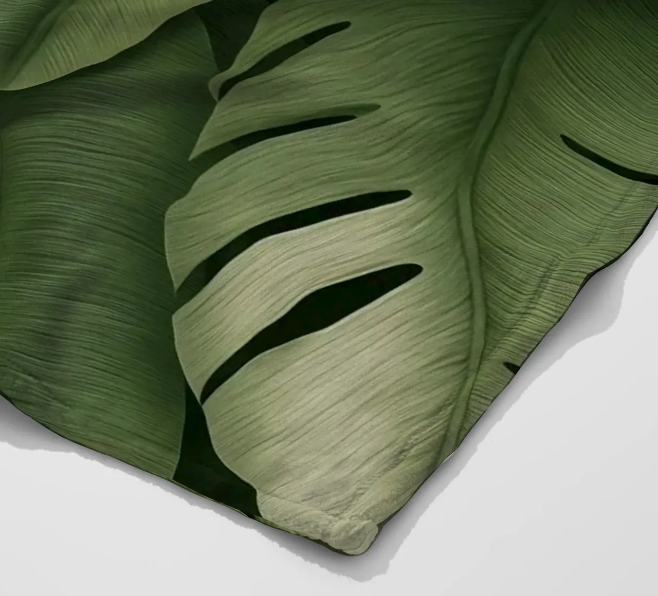 Monstera in contrasto coperta in pile da Carinaprint