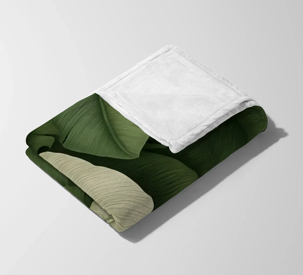 Monstera in contrasto coperta in pile da Carinaprint