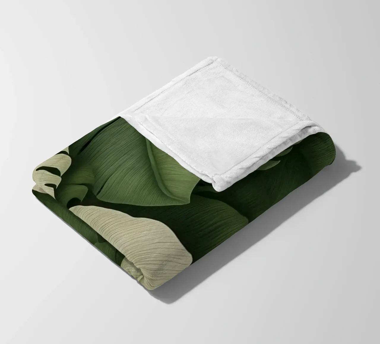 Monstera in contrasto coperta in pile da Carinaprint