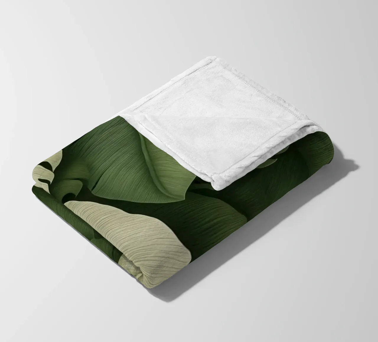 Monstera in contrasto coperta in pile da Carinaprint