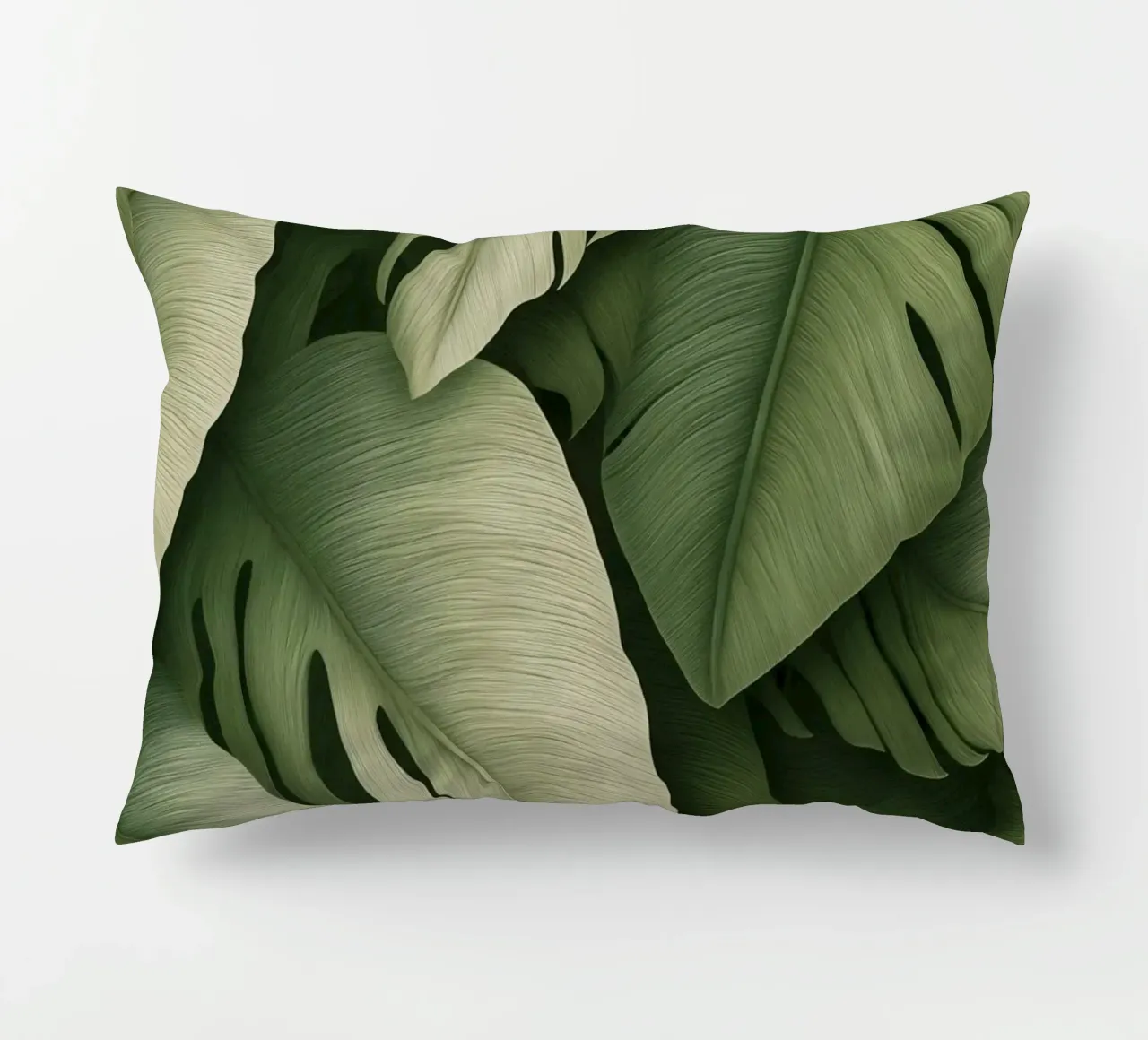 Monstera in contrasto cuscino da Carinaprint