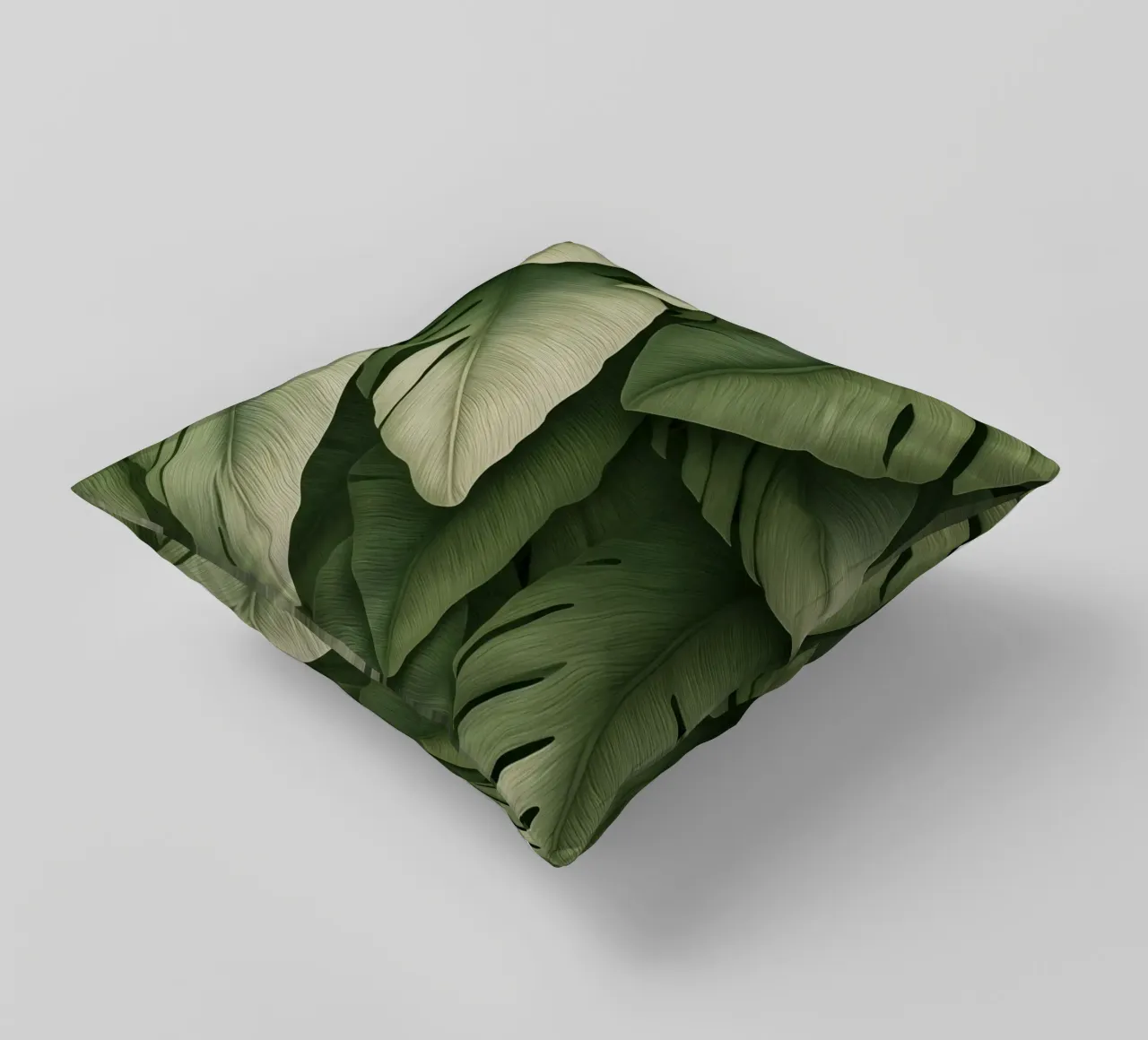 Monstera in contrasto cuscino da Carinaprint