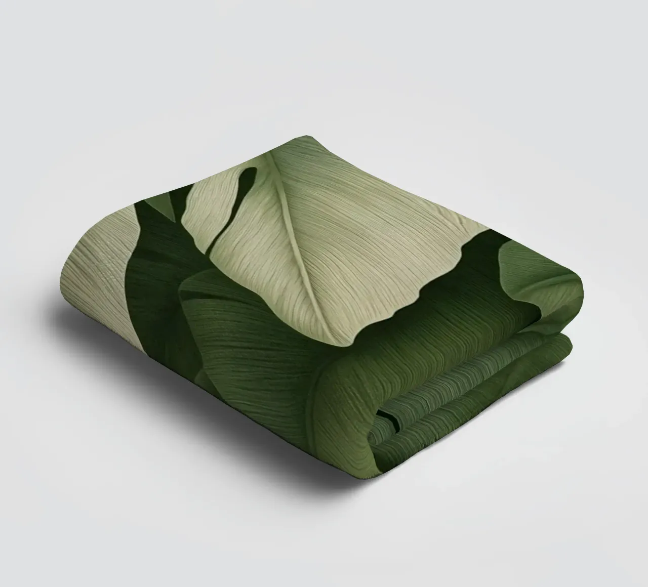 Contrasting Monstera towel by Carinaprint