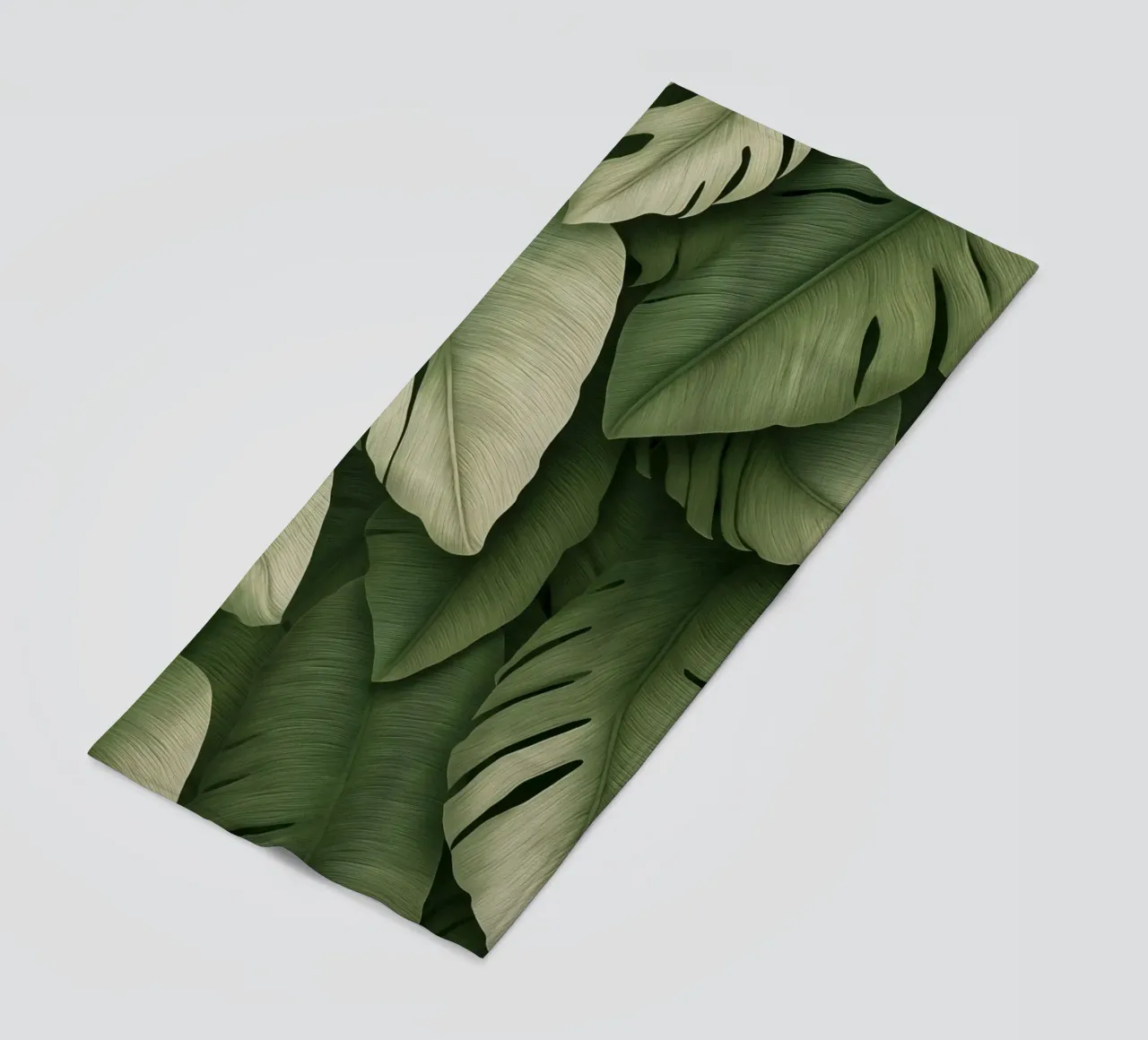 Monstera in contrasto telo mare da Carinaprint