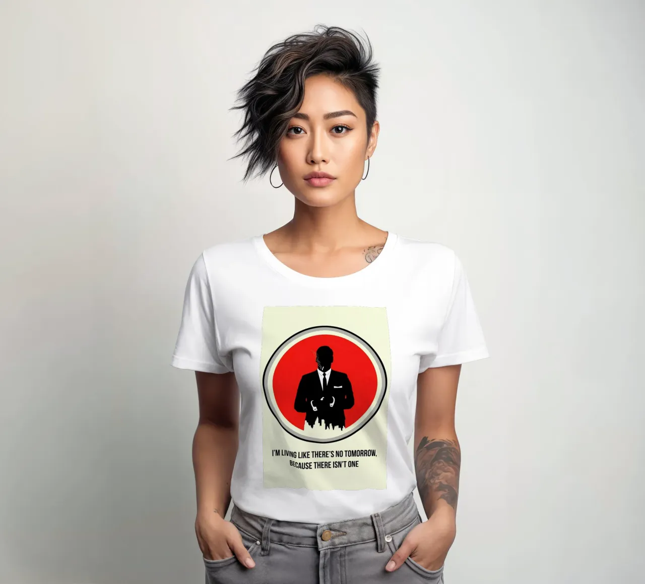 Draper Poster 2 women's fitted t-shirt by Naxart