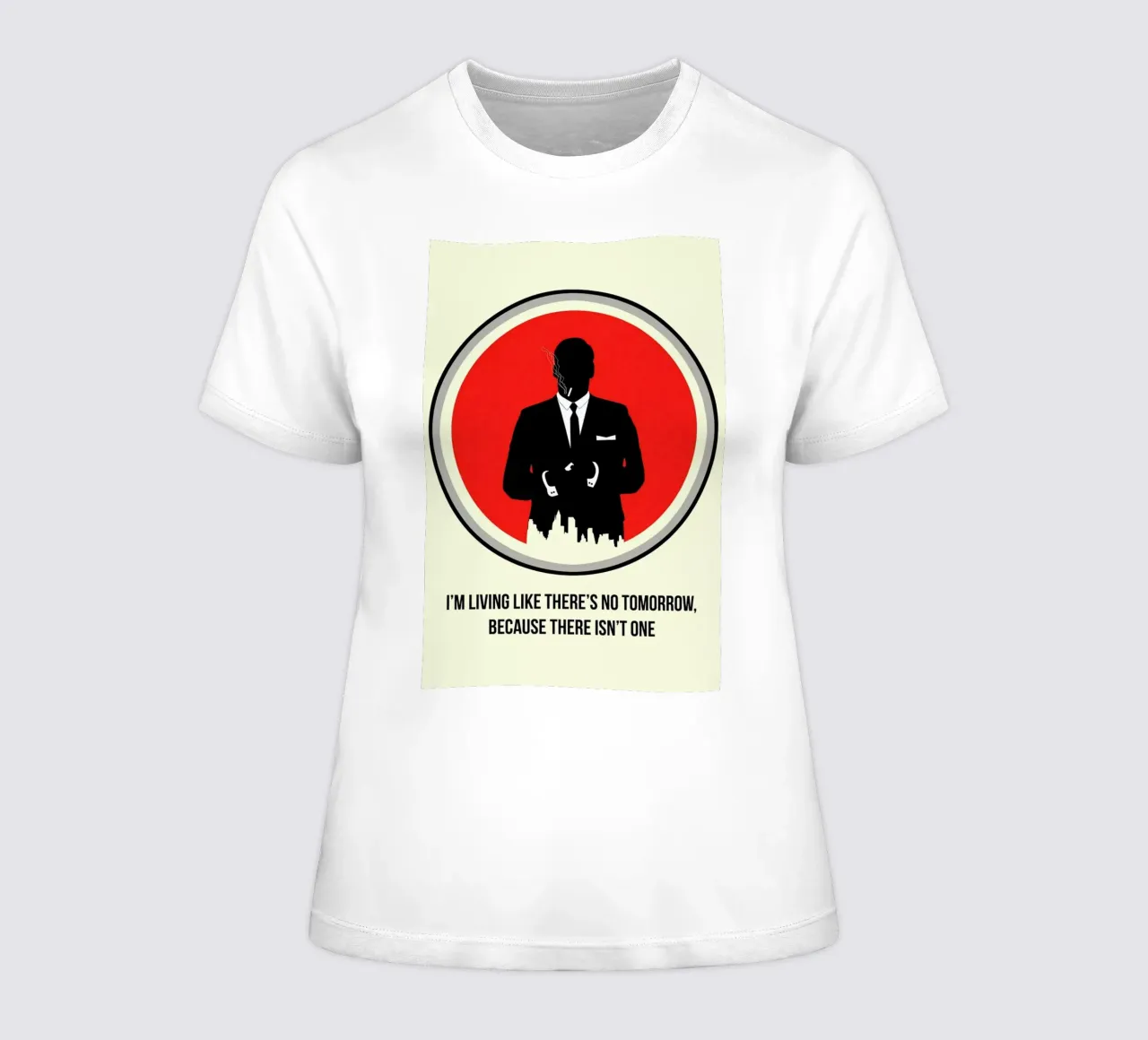 Draper Poster 2 women's fitted t-shirt by Naxart