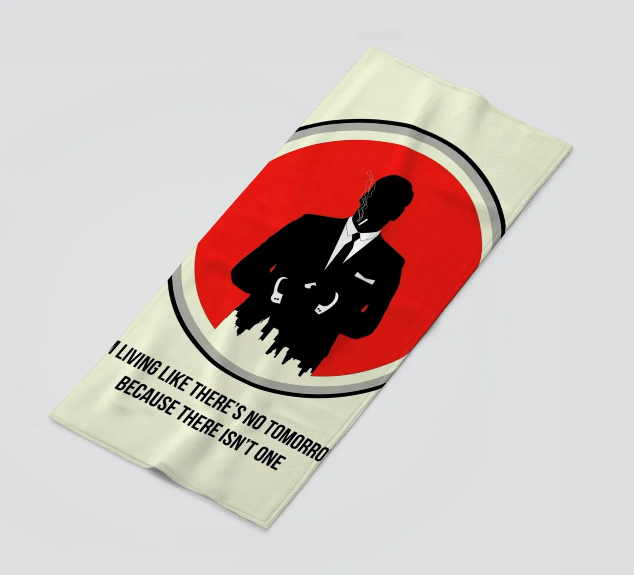 Draper Poster 2 beach towel by Naxart