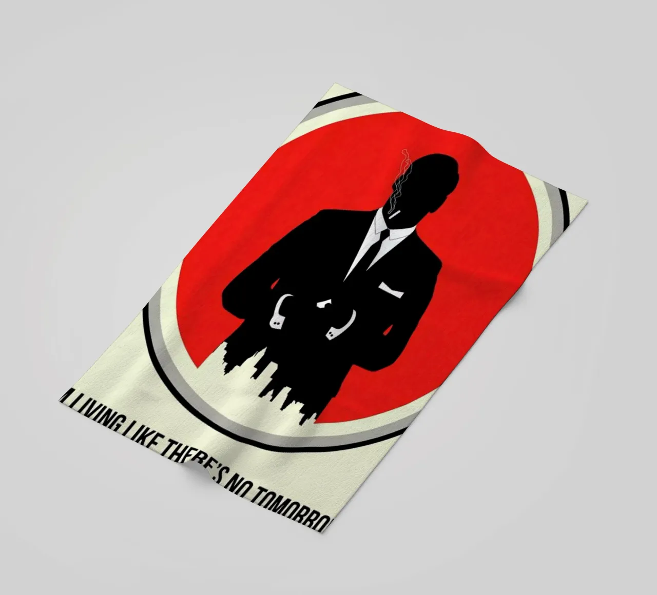 Draper Poster 2 beach towel by Naxart