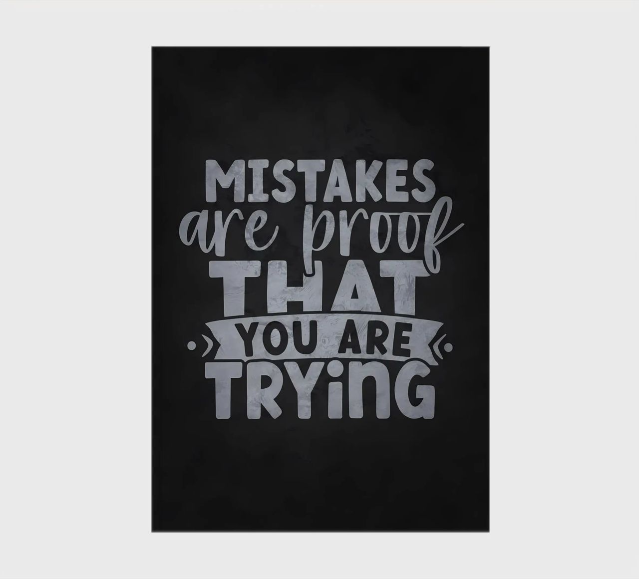 Mistakes Proof Of Trying notebook by Raegen