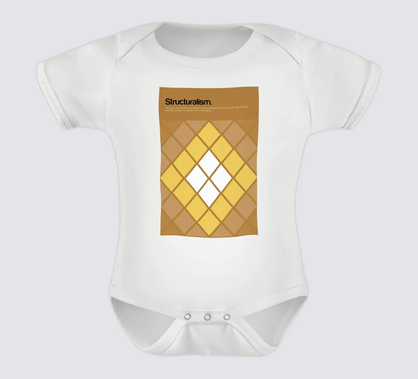 Structuralism Kurzarm Babybody von Genís Carreras