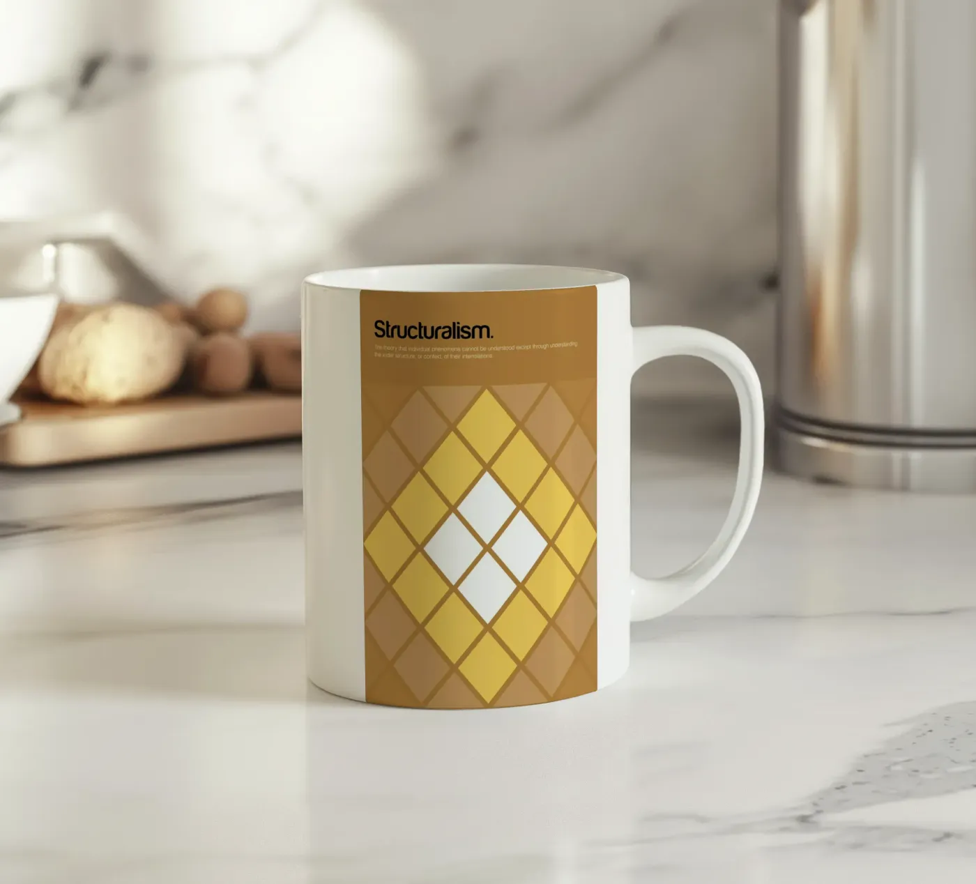 Structuralism ceramic mug by Genís Carreras