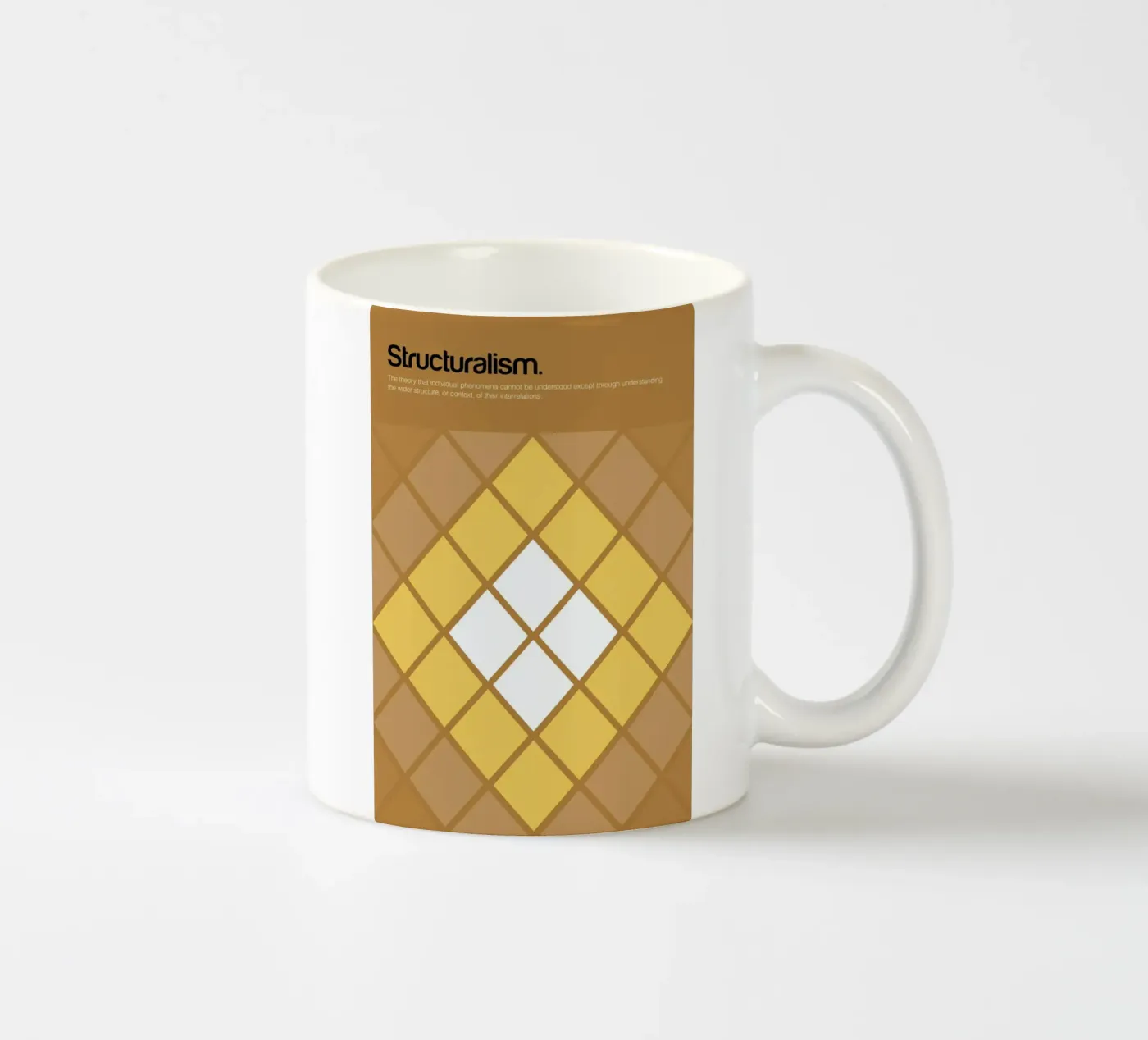 Structuralism ceramic mug by Genís Carreras