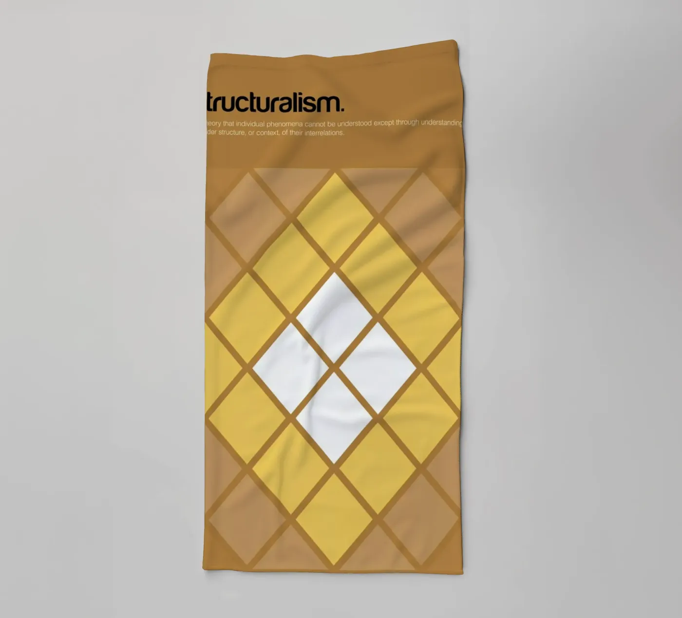 Structuralism towel by Genís Carreras
