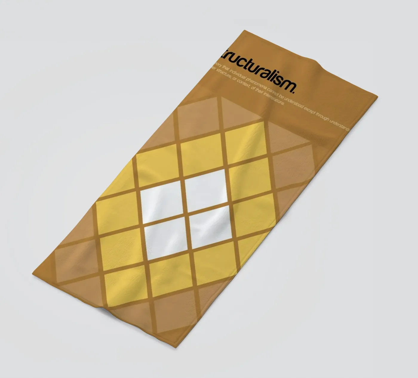 Structuralism beach towel by Genís Carreras