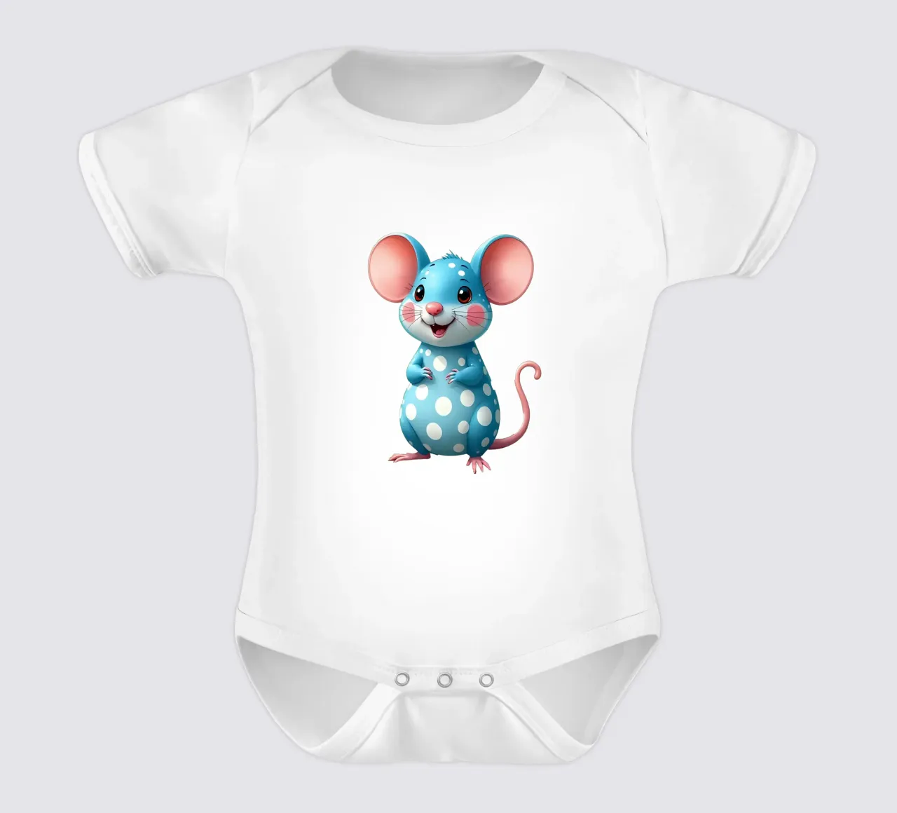 Topo_2a body neonato maniche corte da Tierisch bunt by LK