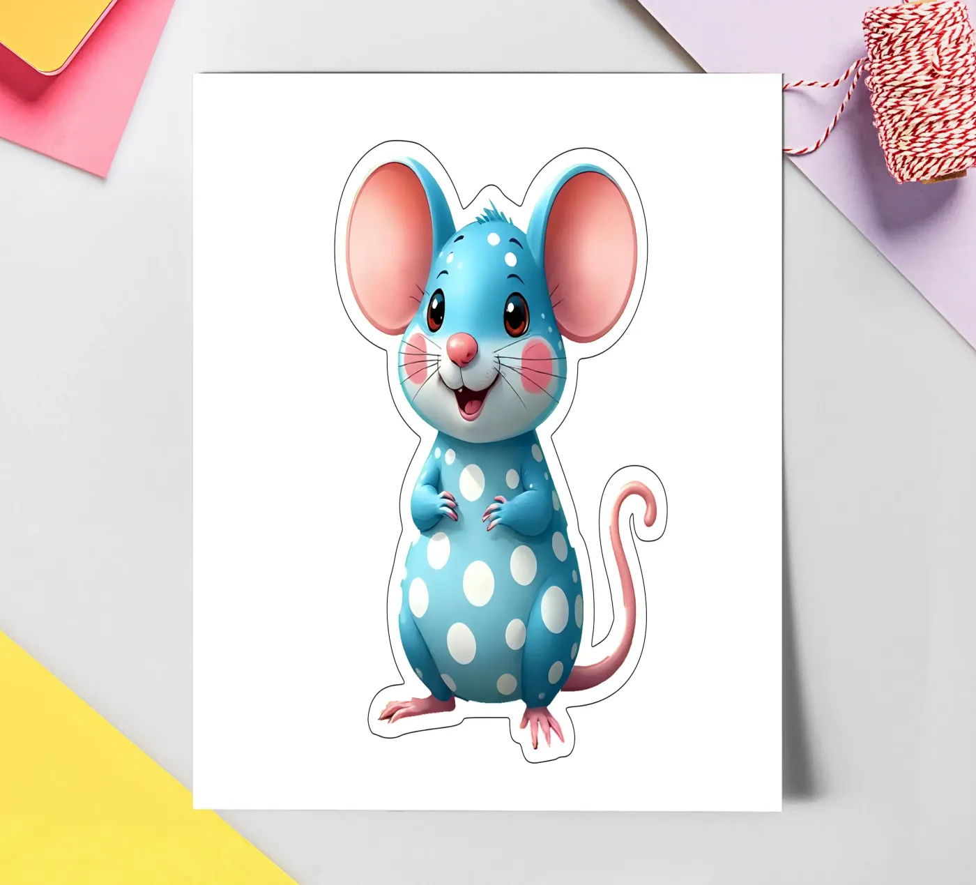 Mouse_2a sticker sheet by Tierisch bunt by LK