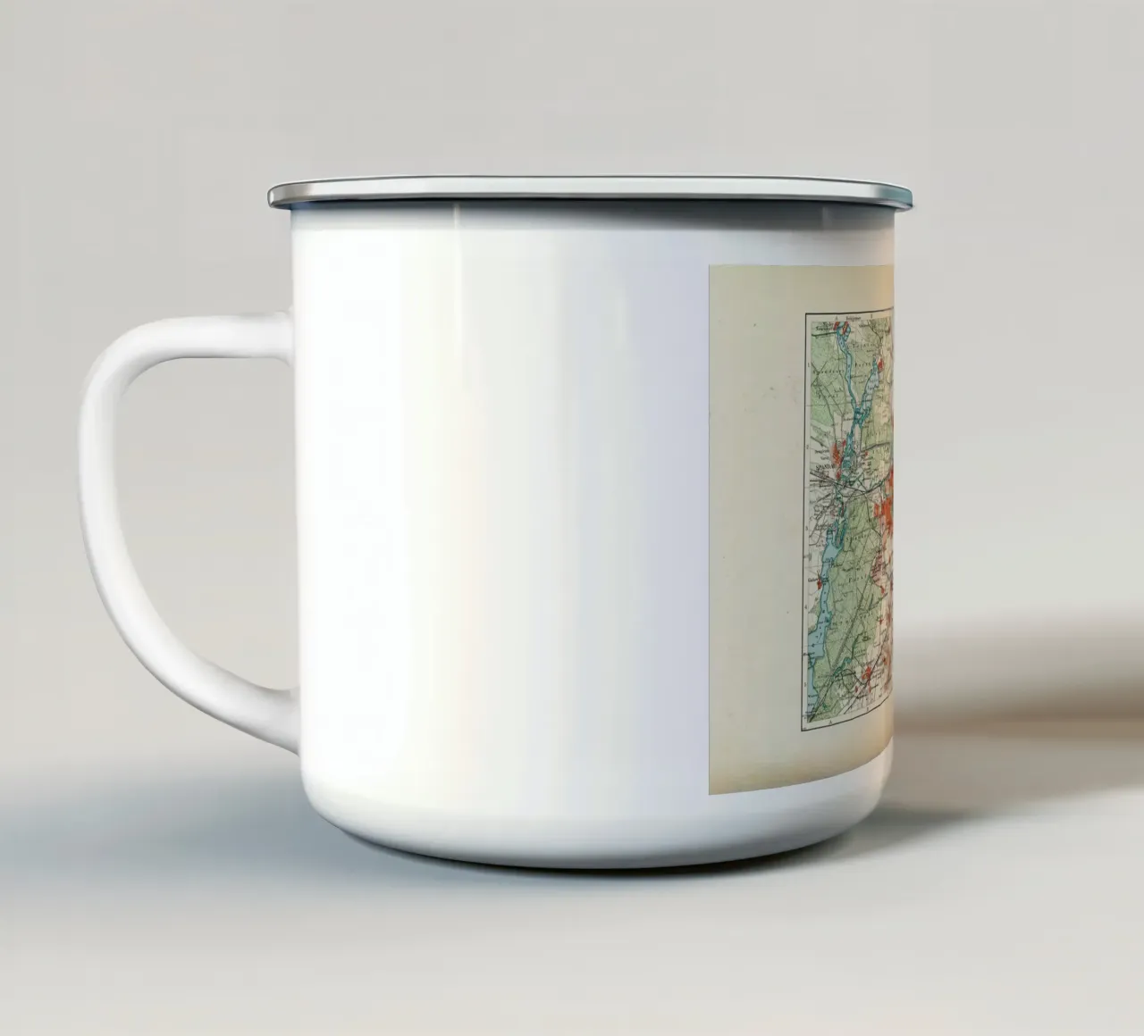 Berlin And The Surrounding Area, Germany, 1899 tazza in smalto da Artokoloro Quint Lox Ltd