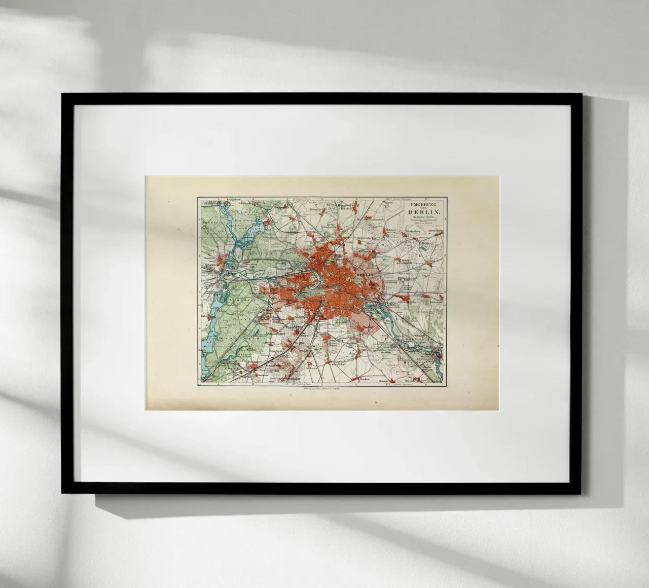Berlin And The Surrounding Area, Germany, 1899 poster da Artokoloro Quint Lox Ltd