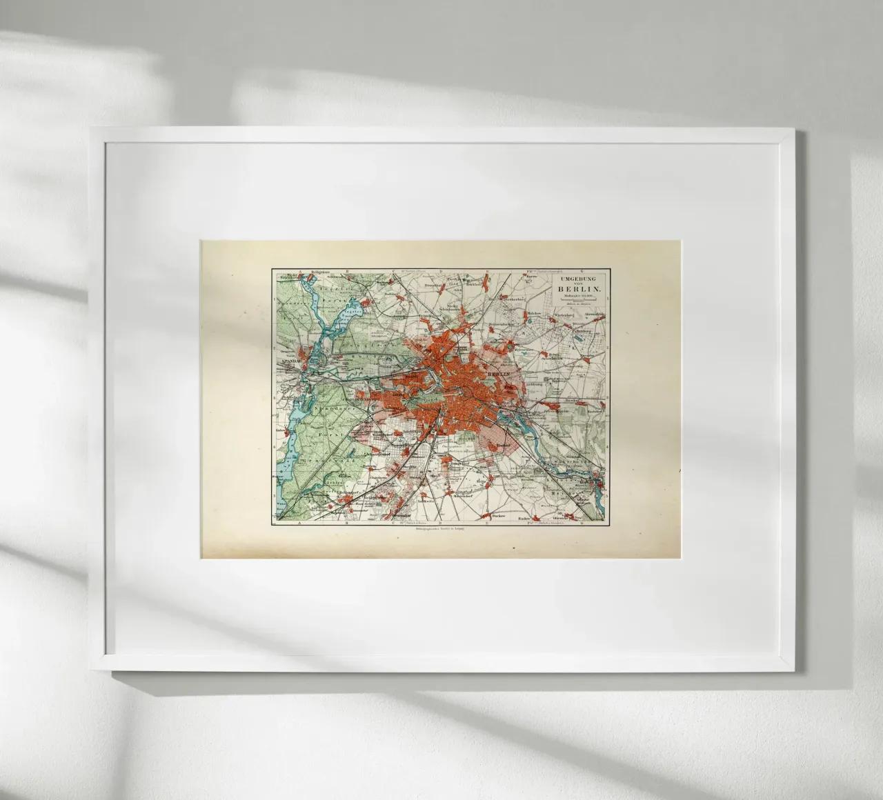 Berlin And The Surrounding Area, Germany, 1899 poster da Artokoloro Quint Lox Ltd