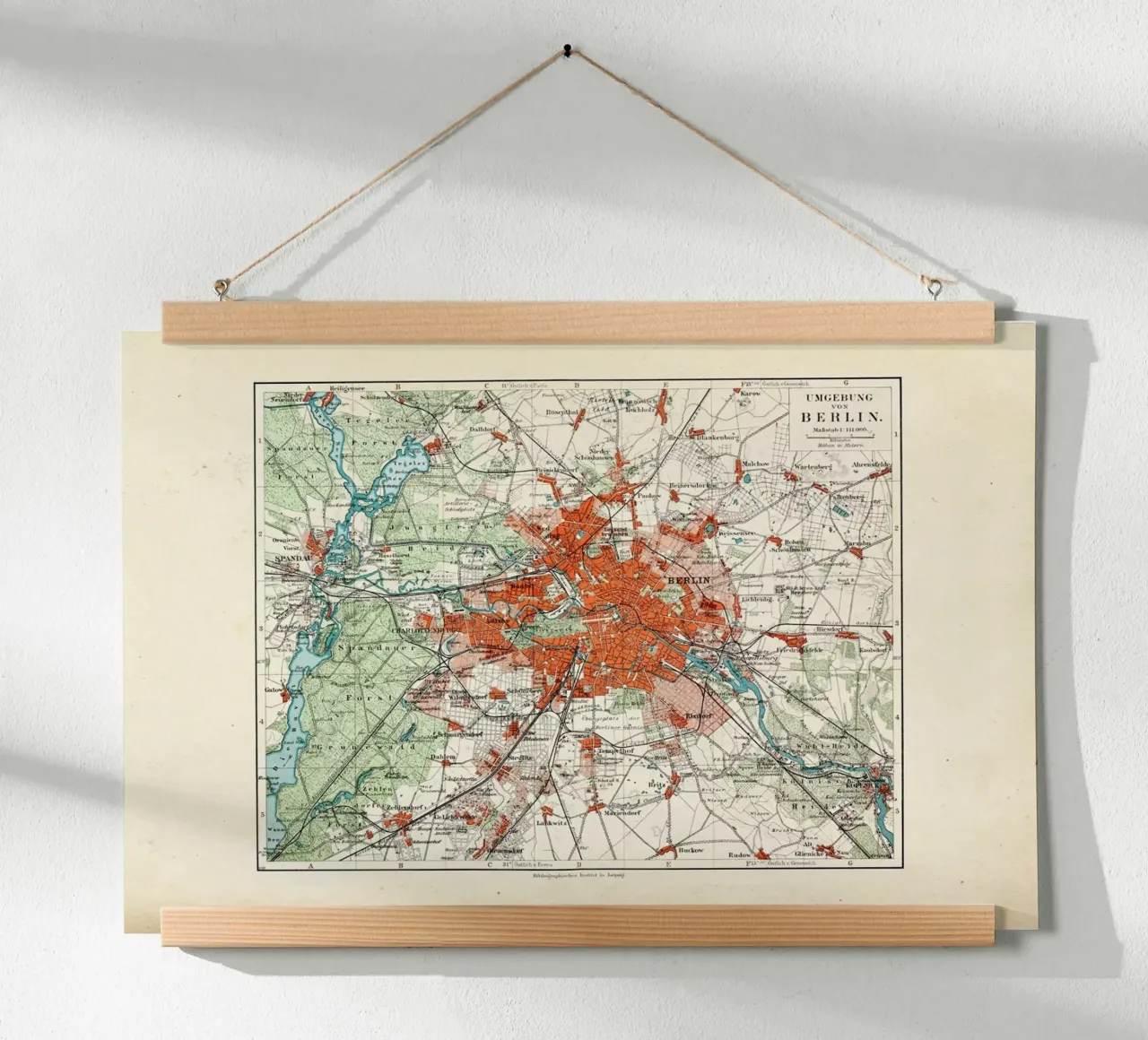 Berlin And The Surrounding Area, Germany, 1899 poster da Artokoloro Quint Lox Ltd