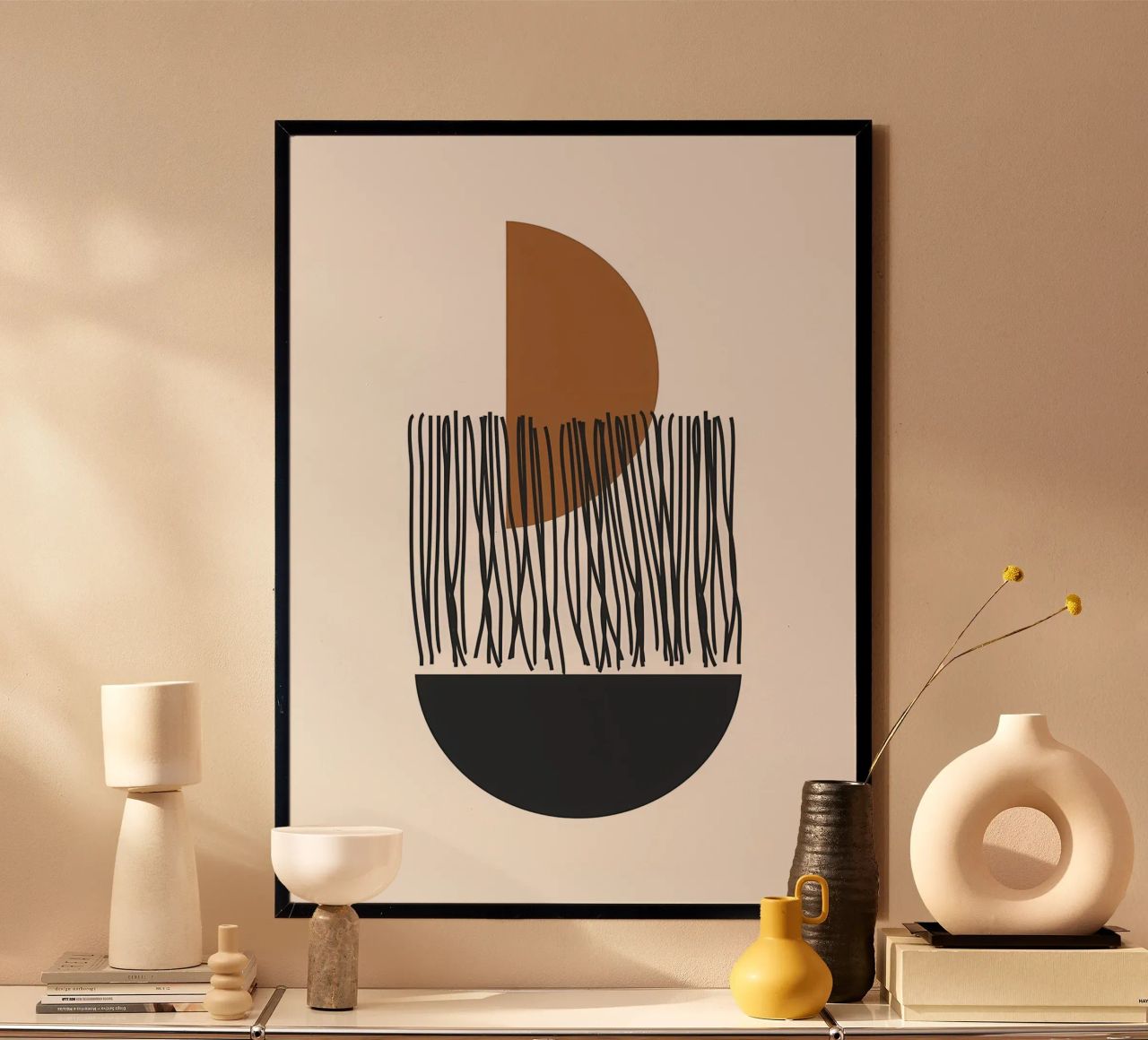 lignes demi-cercle poster de Book