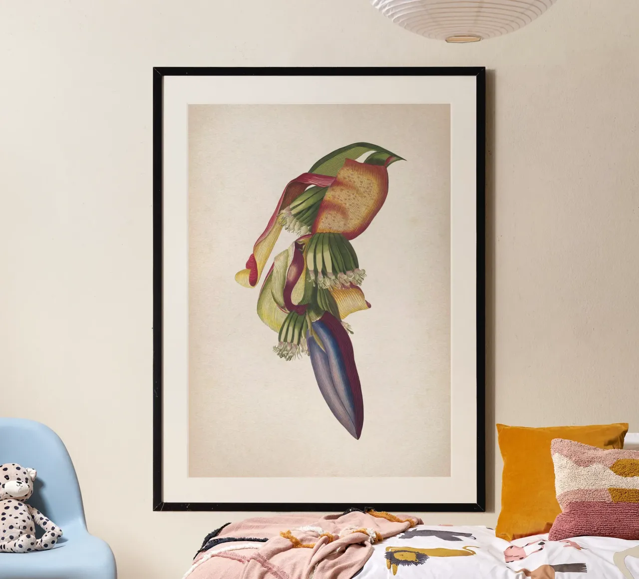 Vintage Ehret 3 Musae Spadix poster con telaio in alluminio da Vintage Print Collection